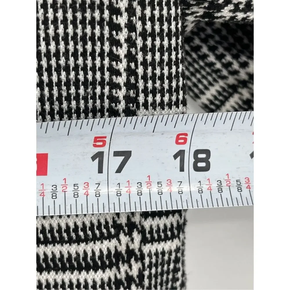 Elie Tahari Blazer‎ Women's Size 6 Houndstooth Black White